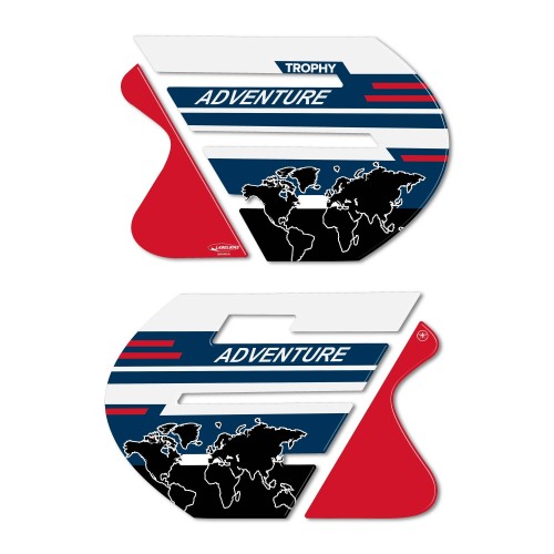 Pegatinas 3D Moto Protectores laterales compatibles con BMW R 1250 GS ADV Trofeo 2