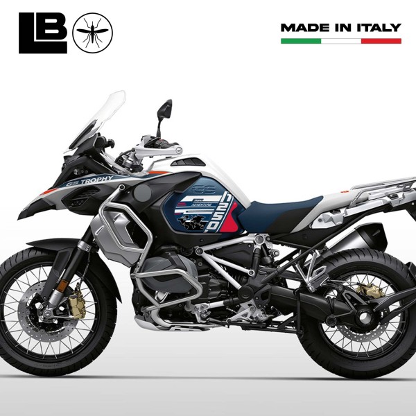 Adesivi 3D Protezioni Laterali moto compatibili con BMW R 1250 GS ADV Trophy