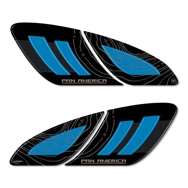 Stickers 3D Protections latérales moto compatibles avec Harley Davidson Pan America