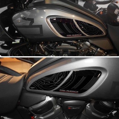 Pegatinas 3D Protectores laterales de moto compatibles con Harley Davidson Pan America