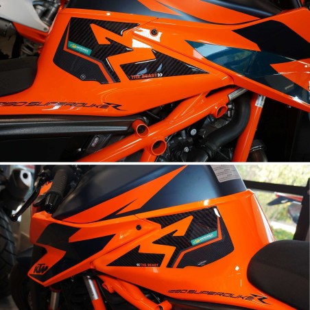 Pegatinas 3D Protectores laterales de moto compatibles con KTM 1290 Super Duke R 2021