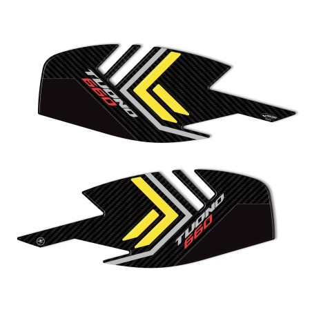 Adesivi 3D Protezioni Laterali serbatoio compatibili con Aprilia Tuono 660 2022