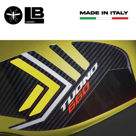 Adesivi 3D Protezioni Laterali serbatoio compatibili con Aprilia Tuono 660 2022