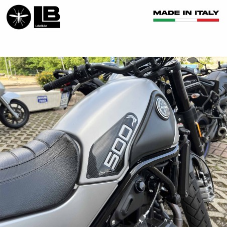 Adesivi 3D Protezioni Laterali serbatoio compatibili con Benelli Leoncino 500