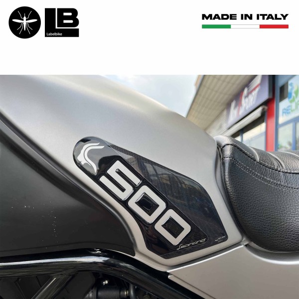 Adesivi 3D Protezioni Laterali serbatoio compatibili con Benelli Leoncino 500