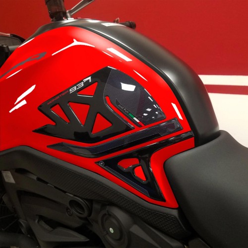 Stickers 3D Protections latérales de réservoir compatibles avec Ducati Monster 937 2021 2