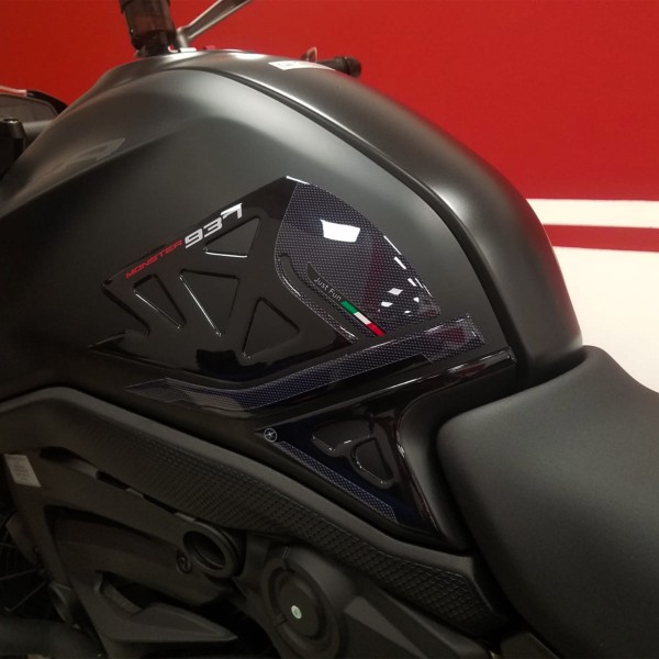 Stickers 3D Protections latérales de réservoir compatibles avec Ducati Monster 937 2021