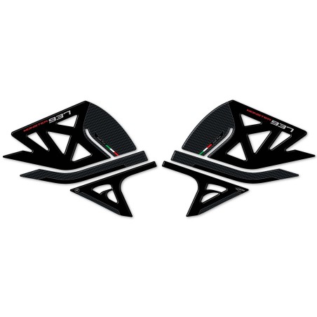 3D Stickers Tank Side Protectors compatible with Ducati Monster 937 2021