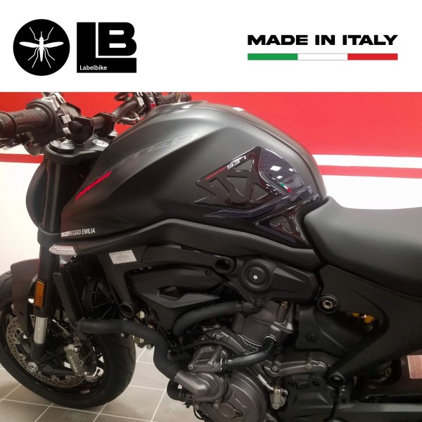 Pegatinas 3D Protectores laterales de depósito compatibles con Ducati Monster 937 2021