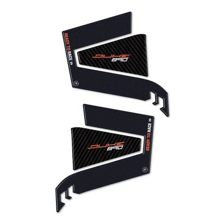 Adesivi 3D Protezioni Laterali serbatoio compatibili con Ktm 890 Duke 2021-2023