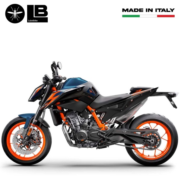 Adesivi 3D protezioni laterali serbatoio compatibili con KTM 890 Duke R 2022-23