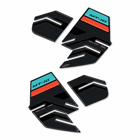 Adesivi 3D protezioni laterali serbatoio compatibili con Yamaha MT-10 SP 2022-25