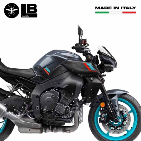 Adesivi 3D protezioni laterali serbatoio compatibili con Yamaha MT-10 SP 2022-25