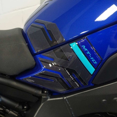 Adesivi 3D protezioni laterali serbatoio compatibili con Yamaha MT-10 SP 2022-25