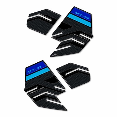 Adesivi 3D protezioni laterali serbatoio compatibili con Yamaha MT-10 SP 2022-25