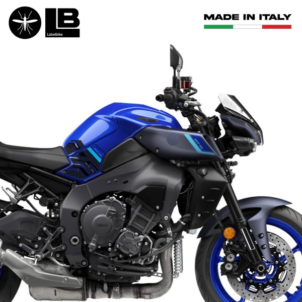 Adesivi 3D protezioni laterali serbatoio compatibili con Yamaha MT-10 SP 2022-25