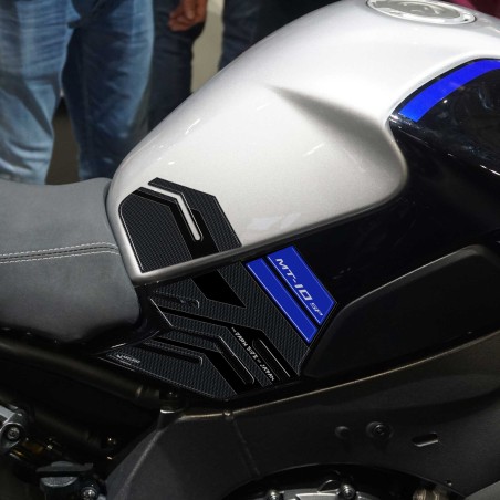 Adesivi 3D protezioni laterali serbatoio compatibili con Yamaha MT-10 SP 2022-25