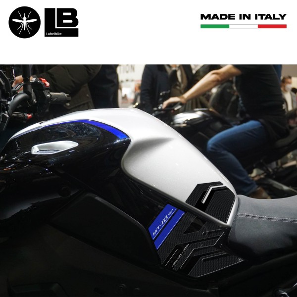 Adesivi 3D protezioni laterali serbatoio compatibili con Yamaha MT-10 SP 2022-25
