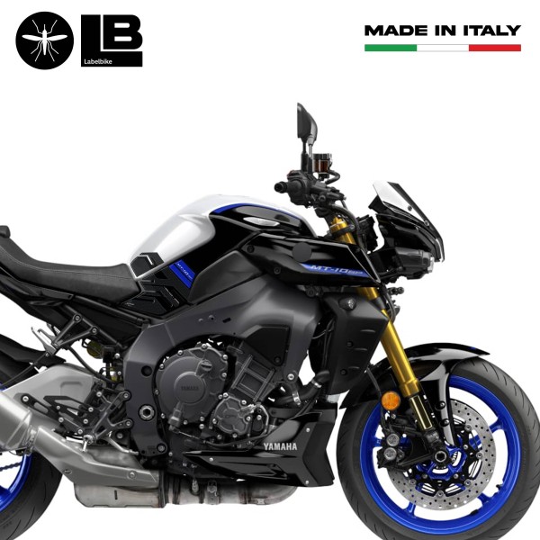 Adesivi 3D protezioni laterali serbatoio compatibili con Yamaha MT-10 SP 2022-25