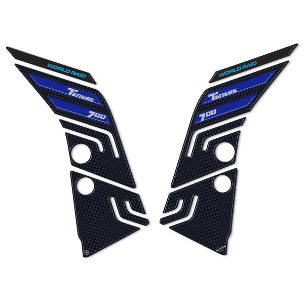 Stickers 3D Tank Side Protectors compatible with Yamaha Tenere 700 2022