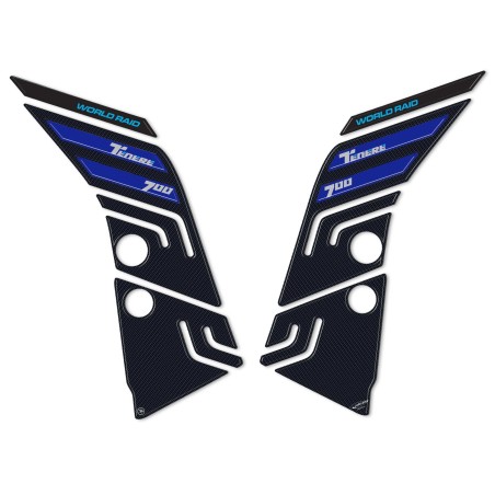 Stickers 3D Tank Side Protectors compatible with Yamaha Tenere 700 2022