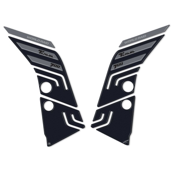 Adesivi 3D Protezioni Laterali serbatoio compatibili con Yamaha Tenere 700 2022