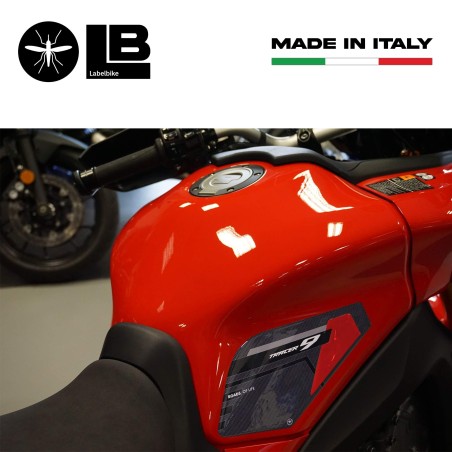 Adesivi 3D Protezioni Laterali serbatoio compatibili con Yamaha Tracer 9 2021-24
