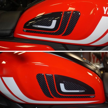 Adesivi 3D Protezioni Laterali serbatoio compatibili con Yamaha XSR125 2021-22