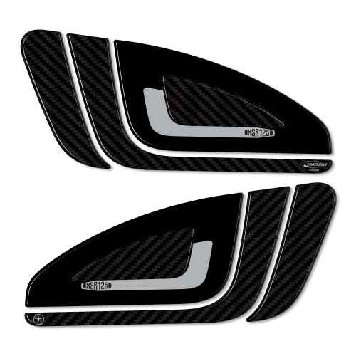 3D Aufkleber Tank Side Protectors kompatibel mit Yamaha XSR125 2021-22 2