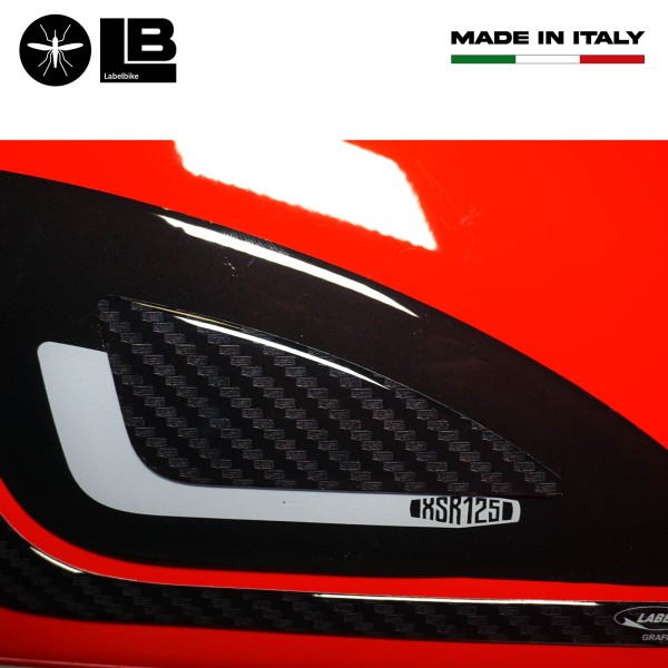 Adesivi 3D Protezioni Laterali serbatoio compatibili con Yamaha XSR125 2021-22