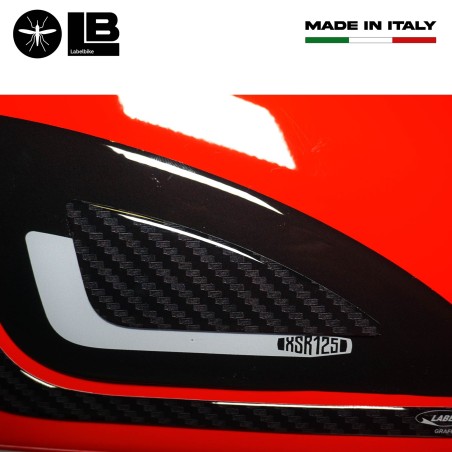 Adesivi 3D Protezioni Laterali serbatoio compatibili con Yamaha XSR125 2021-22