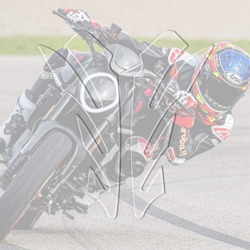 2 Esclusivi Adesivi 3D Protezione Laterale Serbatoio Trasparente Per Moto