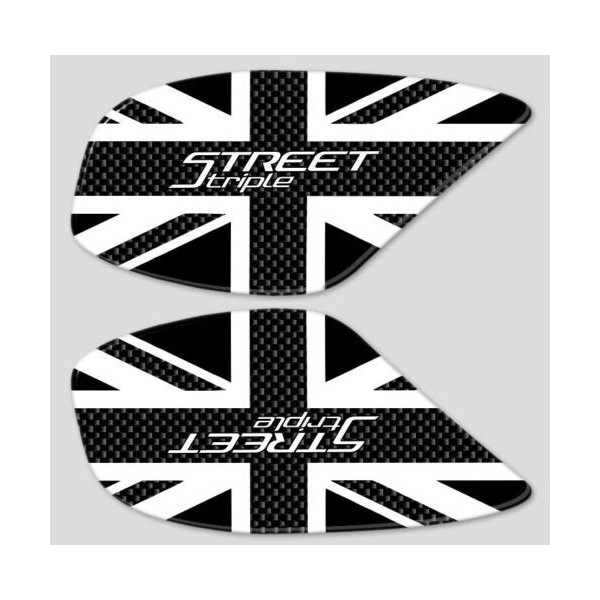 2 3D TANK PROTECTIONS for motorbikes compatible Triumph STREET TRIPLE 2013-2021