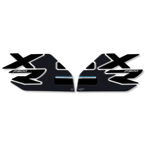 2 protectores laterales de depósito en resina de gel 3D para motos compatibles BMW F900XR