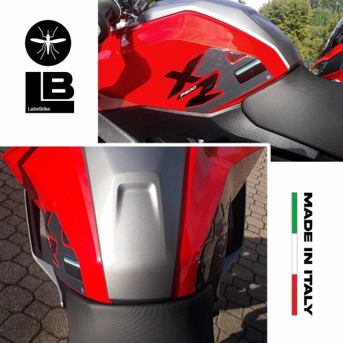 2 protezioni laterali serbatoio in resina gel 3D per moto compatibili BMW F900XR 2