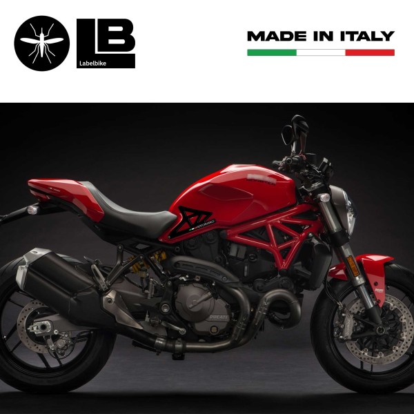 ADESIVI 3D GEL PROTEZIONI LATERALI GINOCCHIA compatibili per MOTO DUCATI MONSTER