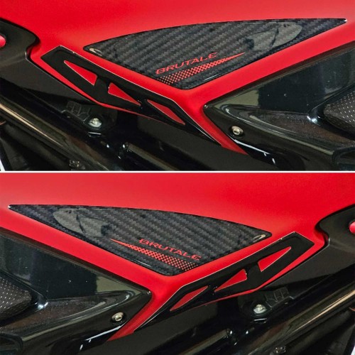 Pegatinas 3D laterales del depósito compatibles con las motos Mv Agusta Brutale 2016-23.