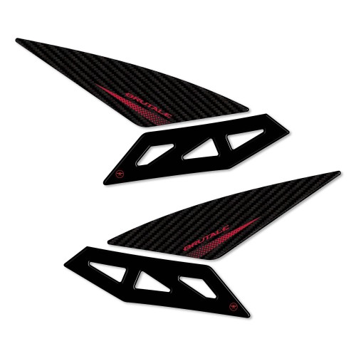 Autocollants 3D pour réservoir latéral compatible avec les motos Mv Agusta Brutale 2016-23 2