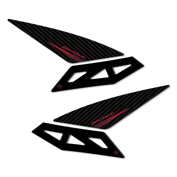 Adesivi 3D laterali serbatoio compatibili con moto Mv Agusta Brutale 2016-23