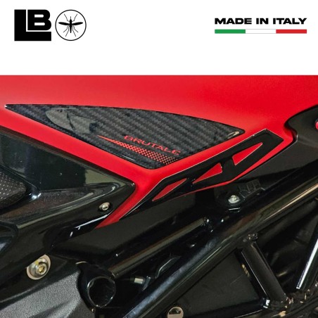 Autocollants 3D pour réservoir latéral compatible avec les motos Mv Agusta Brutale 2016-23