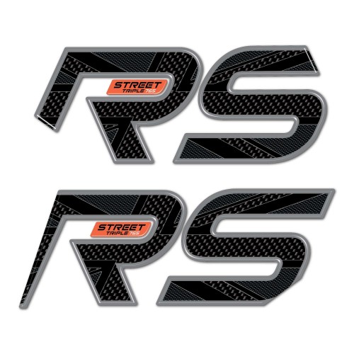 Adhesivos laterales 3D compatibles con Triumph Street Triple 765 RS 2023 2