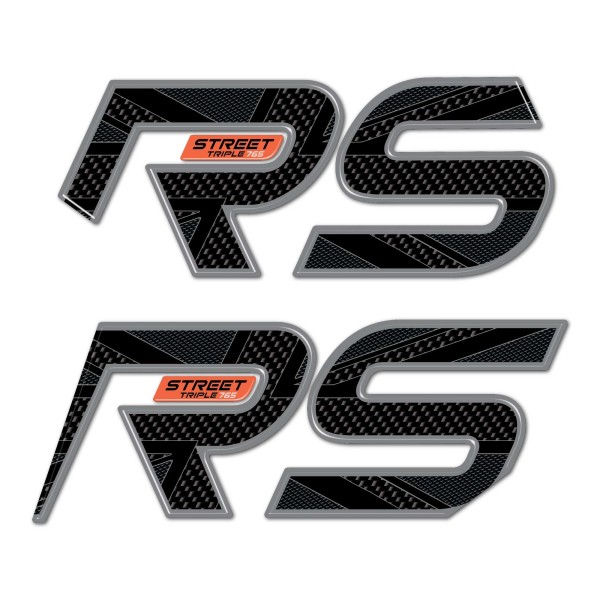 Adhesivos laterales 3D compatibles con Triumph Street Triple 765 RS 2023