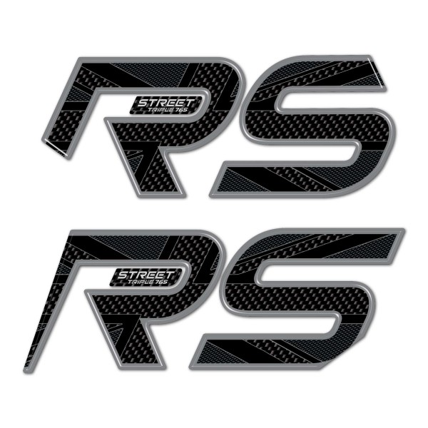 Autocollants 3D pour le réservoir compatible avec Triumph Street Triple 765 RS 2023
