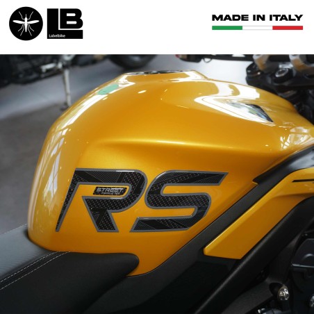 Adesivi 3D Laterali serbatoio compatibili con Triumph Street Triple 765 RS 2023
