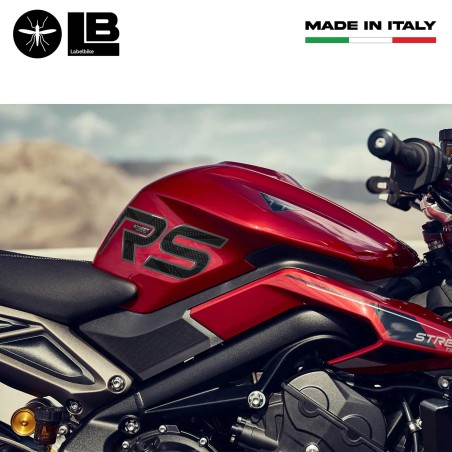 3D Tank Side Stickers compatible with Triumph Street Triple 765 RS 2023