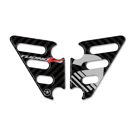 3D stickers for rear heel pad compatible with Aprilia Tuono v4 2011-2025