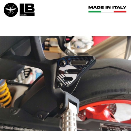 3D Aufkleber für das hintere Fersenpolster kompatibel mit Aprilia Tuono v4 2011-2025