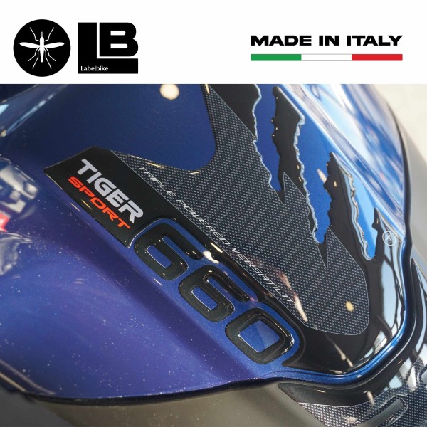 Adesivi 3D Protezione Paraserbatoio compatibili con Triumph Tiger 660 Sport