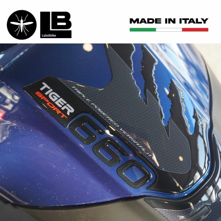 Adesivi 3D Protezione Paraserbatoio compatibili con Triumph Tiger 660 Sport