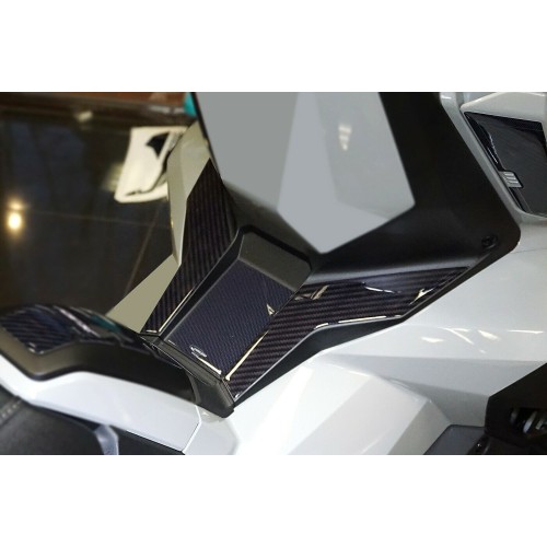 Adesivi 3D protezione pedana compatibile con Honda X-ADV 750 dal 2021-2025